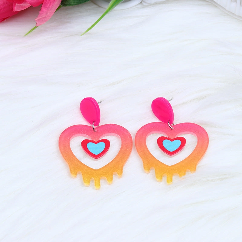 Wholesale Valentine's Day Love Acrylic Earrings