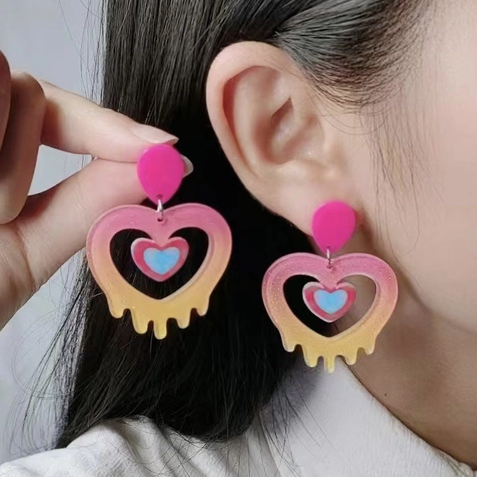 Wholesale Valentine's Day Love Acrylic Earrings