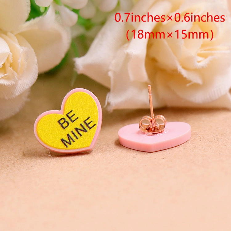 Wholesale Valentine's Day Love Acrylic Earrings