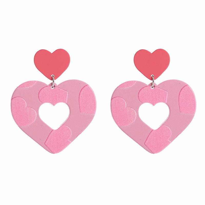 Wholesale Valentine's Day Love Acrylic Earrings