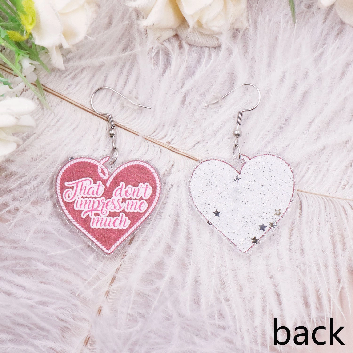 Wholesale Valentine's Day Love Letters Acrylic Earrings