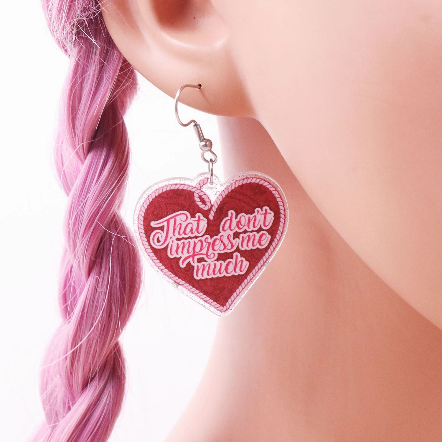 Wholesale Valentine's Day Love Letters Acrylic Earrings