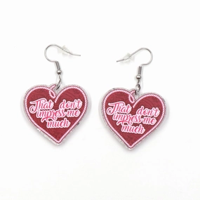 Wholesale Valentine's Day Love Letters Acrylic Earrings