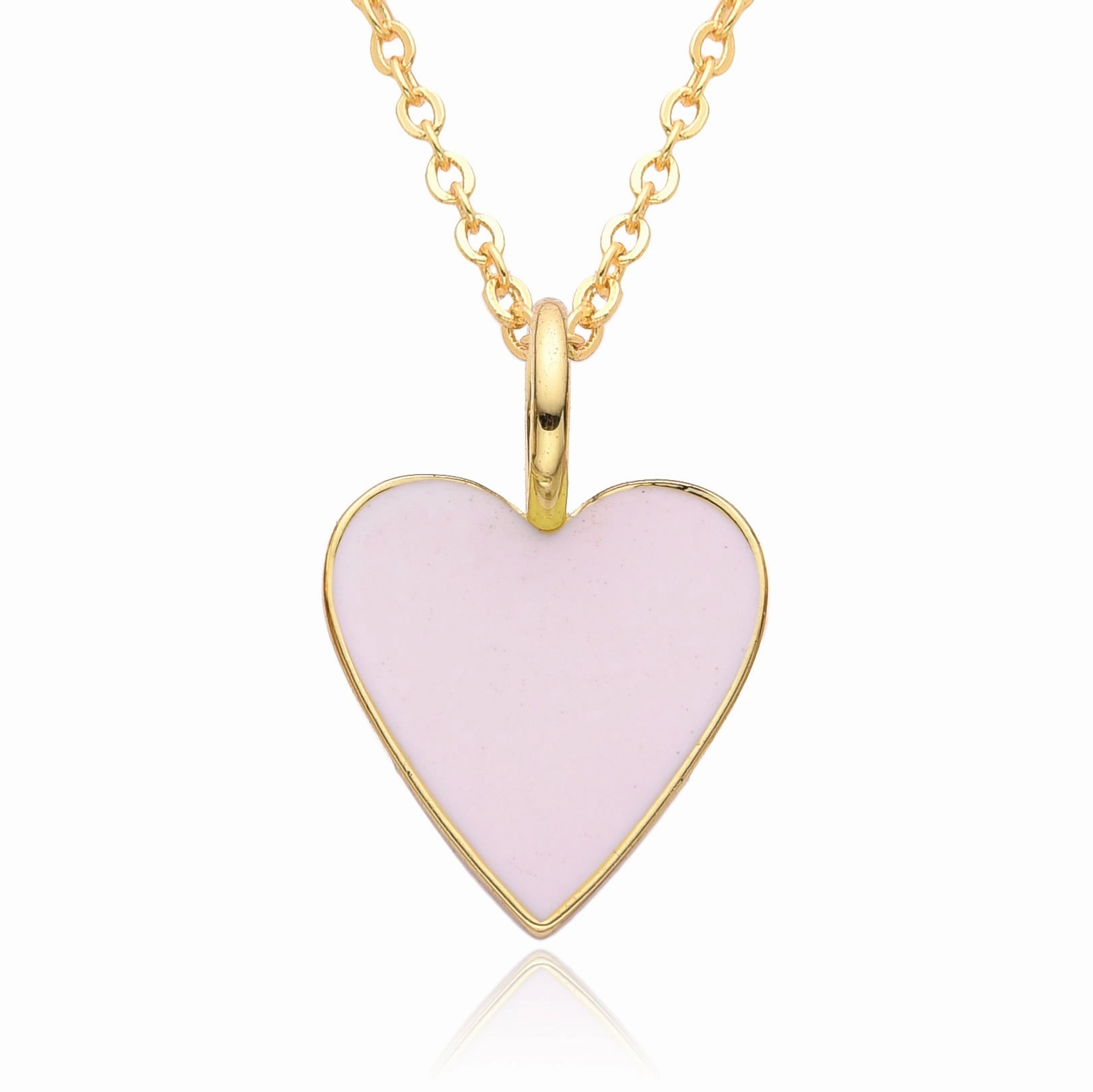 Wholesale Valentine's Day Love Oil Dripping Copper Plated 14K Real Gold Necklace