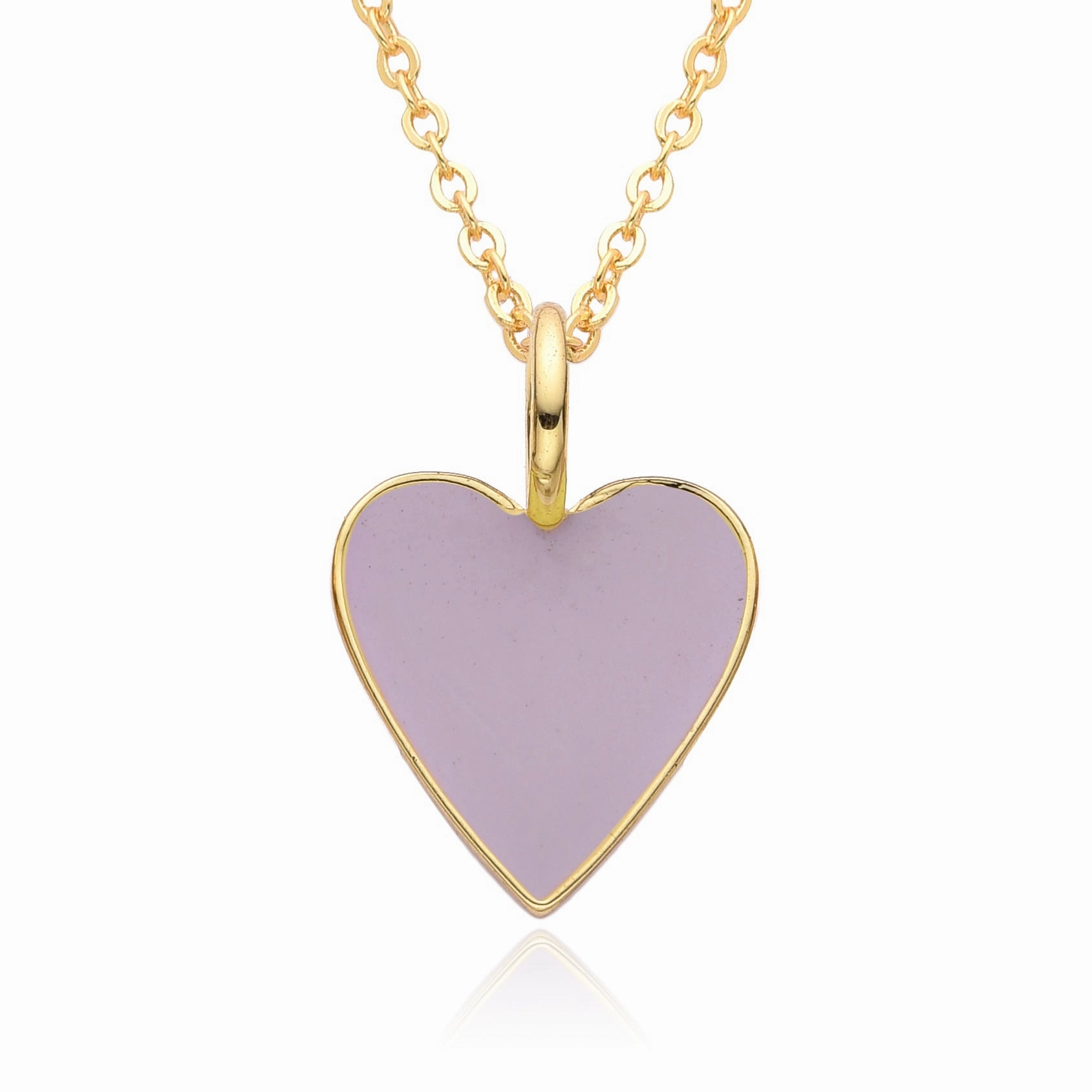 Wholesale Valentine's Day Love Oil Dripping Copper Plated 14K Real Gold Necklace