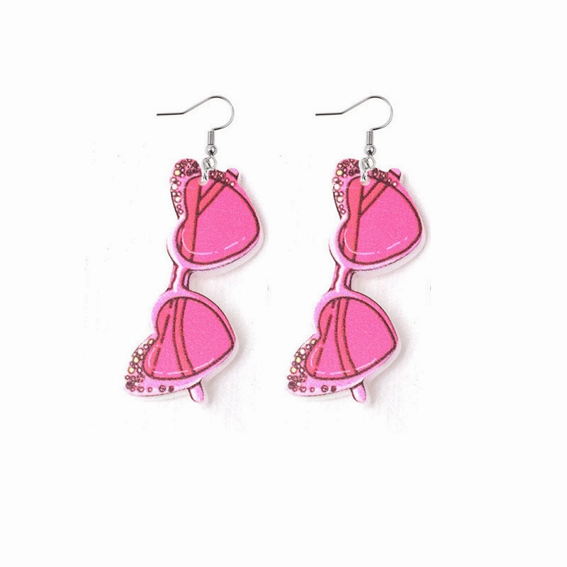 Wholesale Valentine's Day Love Rainbow LOVE Earrings Lip Acrylic Earrings