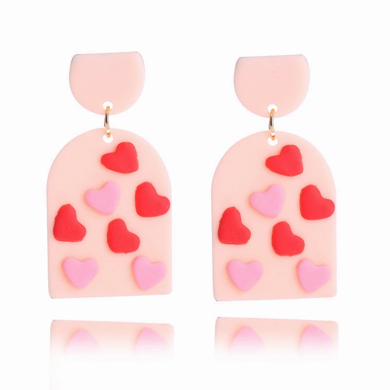 Wholesale Valentine's Day Love Soft Ceramic Earrings