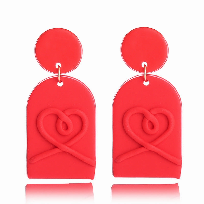 Wholesale Valentine's Day Love Soft Ceramic Earrings