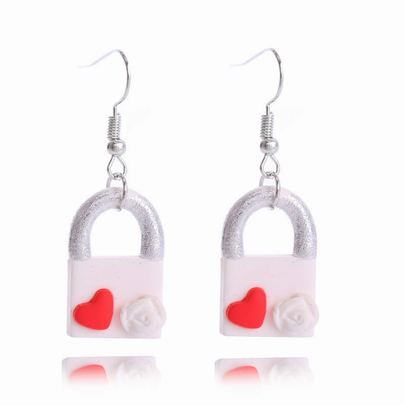Wholesale Valentine's Day Love Soft Ceramic Earrings