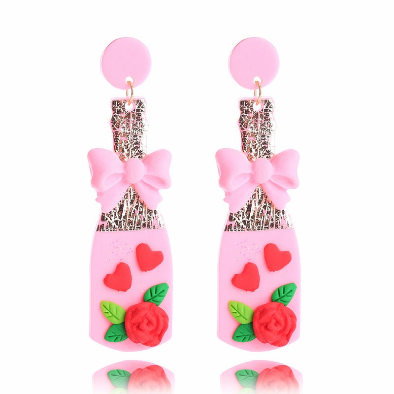 Wholesale Valentine's Day Love Soft Ceramic Earrings