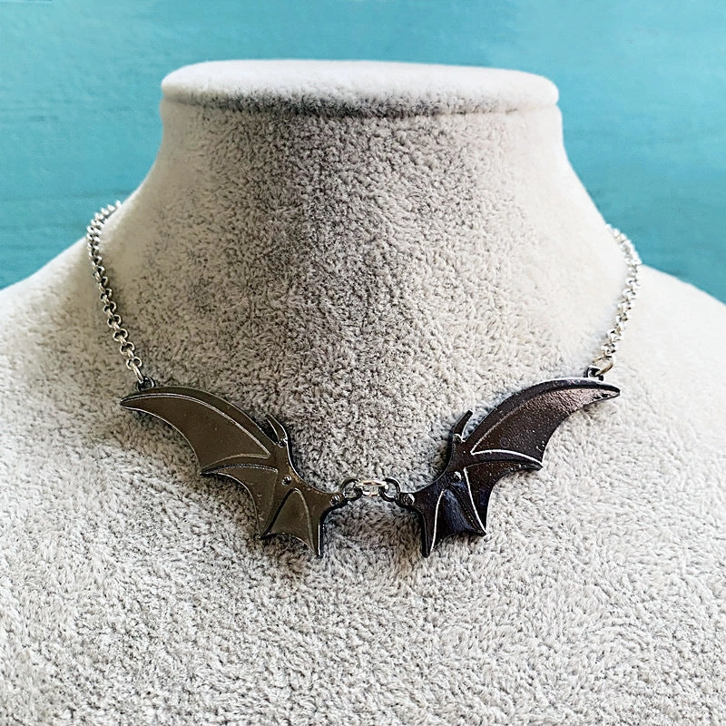 Wholesale Vampire Bat Wings Alloy Necklaces