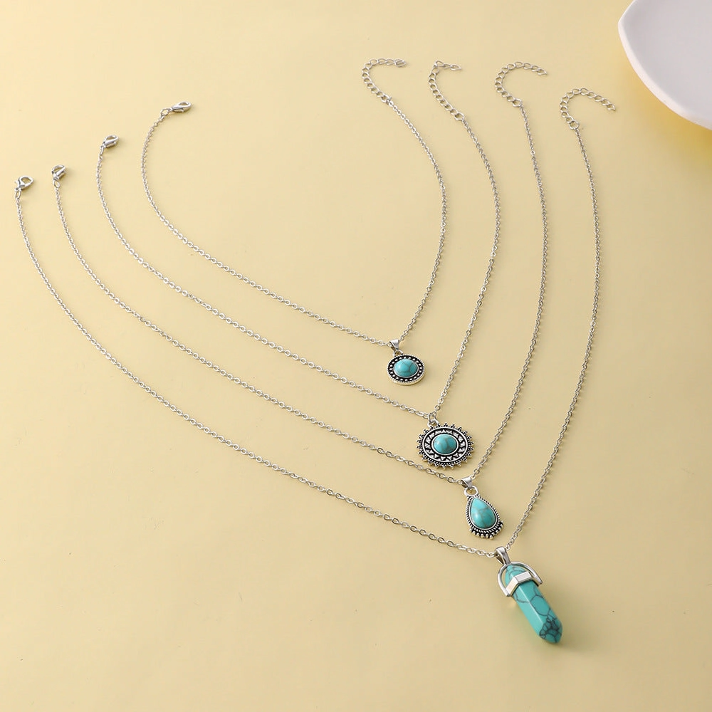 Wholesale Vintage 4 Ply Turquoise Necklaces