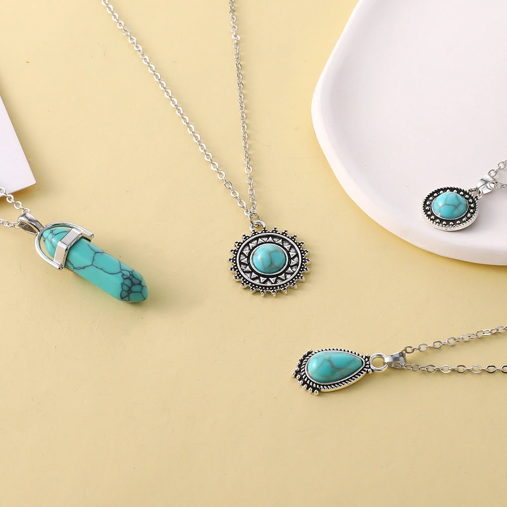 Wholesale Vintage 4 Ply Turquoise Necklaces