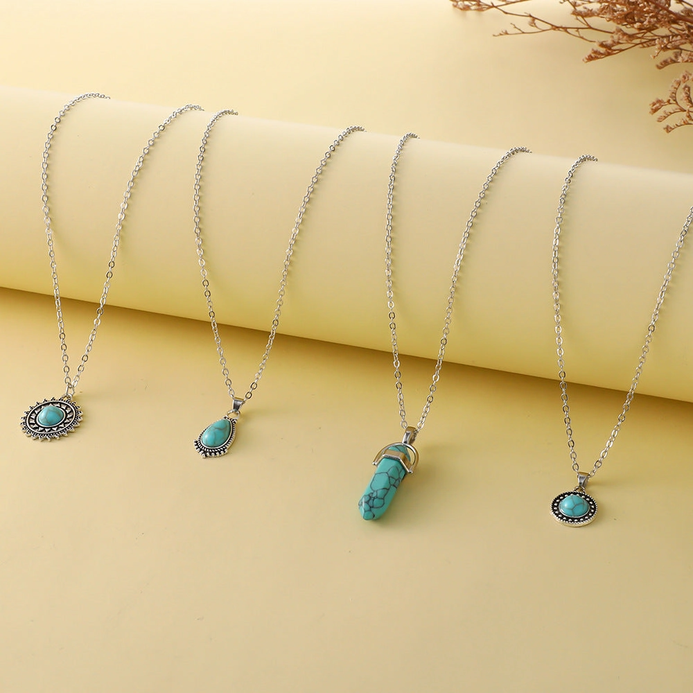 Wholesale Vintage 4 Ply Turquoise Necklaces