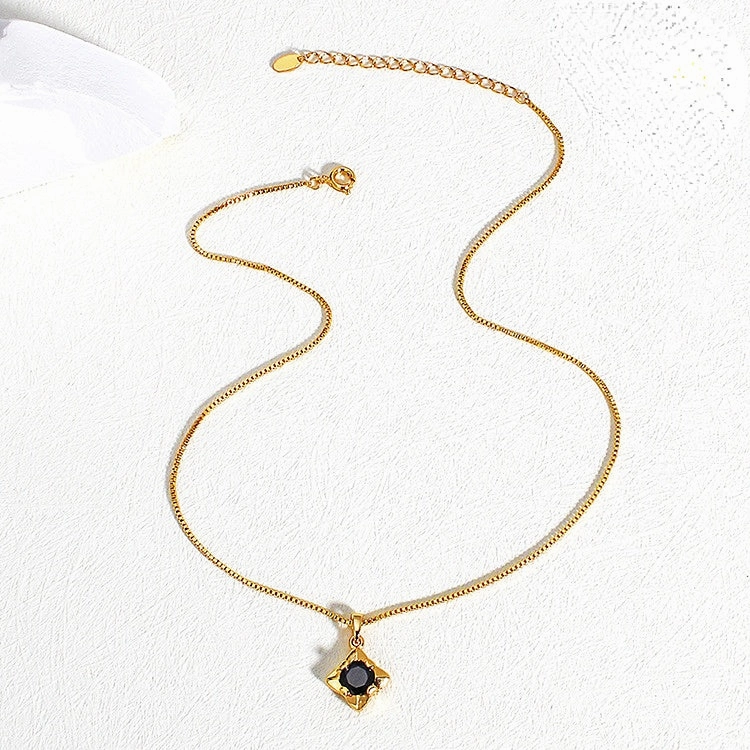 Wholesale Vintage Black Crystal Copper Necklaces
