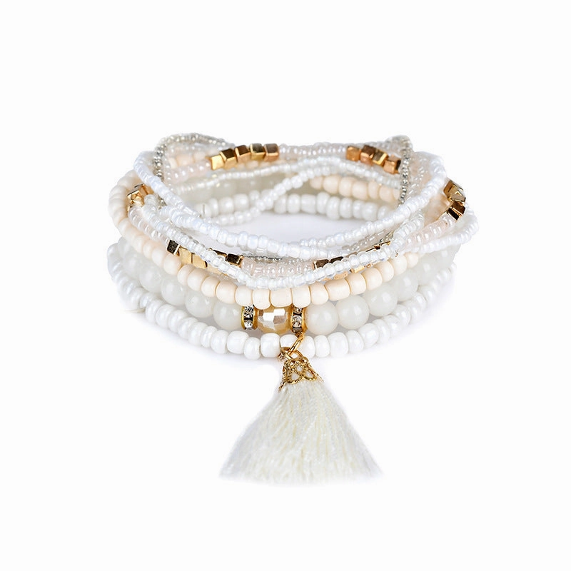 Wholesale Vintage Bohemian Multi-layered Ocean Style Braided Bracelet
