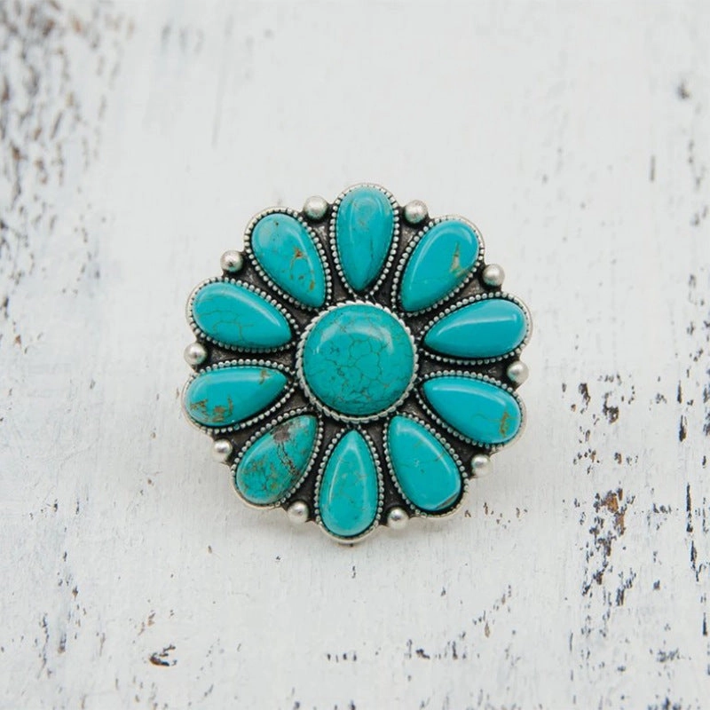 Wholesale Vintage Boho Turquoise Rings