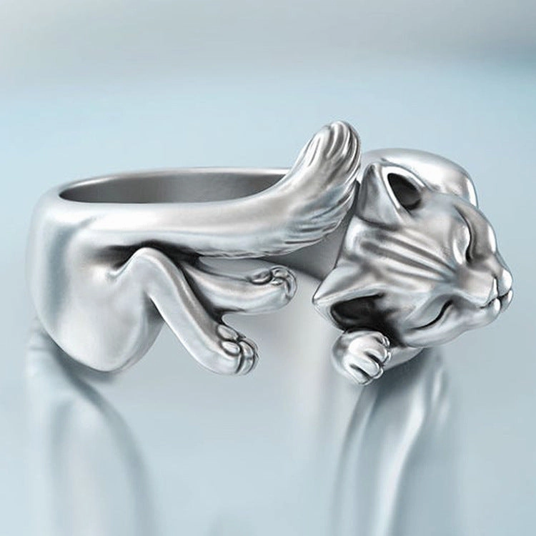 Wholesale Vintage Cat Totem Copper Rings