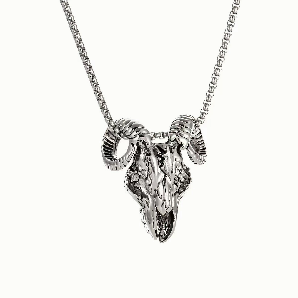 Wholesale Vintage dark skull necklace crow sheep head gothic hip hop punk rock