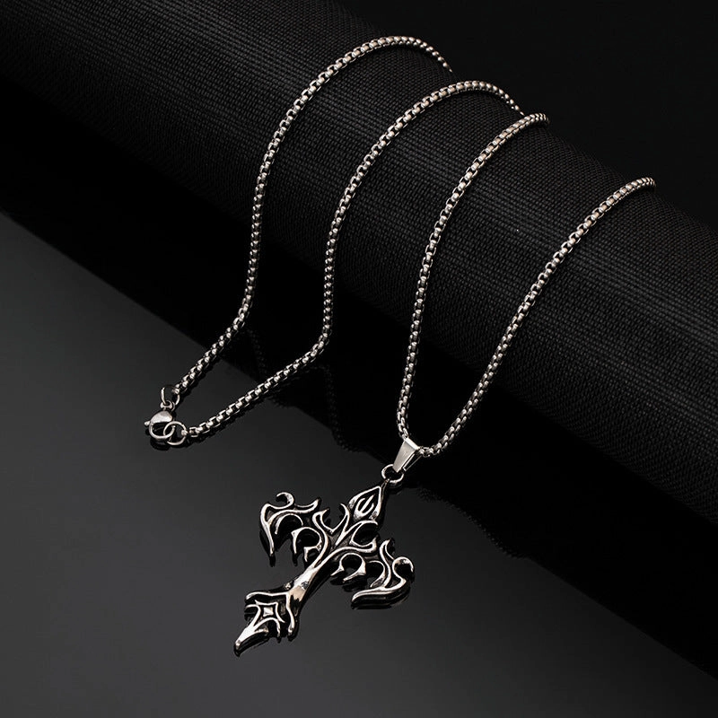 Wholesale Vintage dark skull necklace crow sheep head gothic hip hop punk rock
