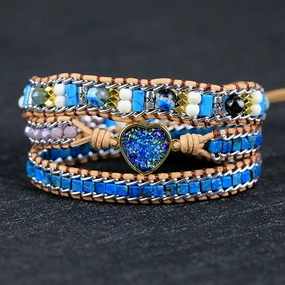 Wholesale Vintage Emperor Pine Chain Agate Bracelet