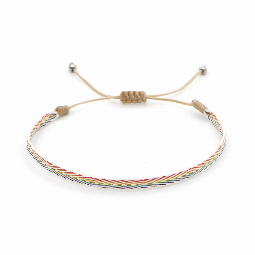 Wholesale Vintage Ethnic Webbing Faux Leather Bracelet
