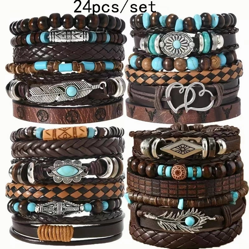 Wholesale Vintage Flower Peacock Feather Heart Shape Wooden Beads