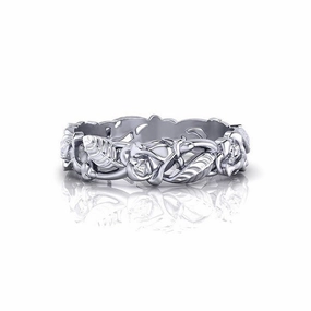 Wholesale Vintage Flowers and Leaves Copper Rings