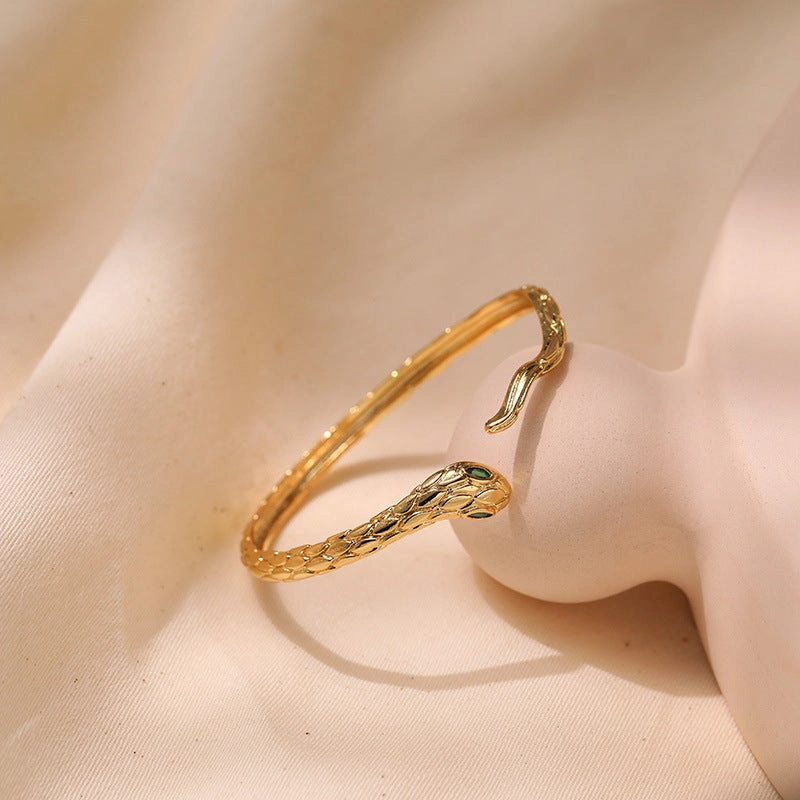 Wholesale Vintage Gold Plated Snake Bracelet