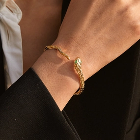 Wholesale Vintage Gold Plated Snake Bracelet
