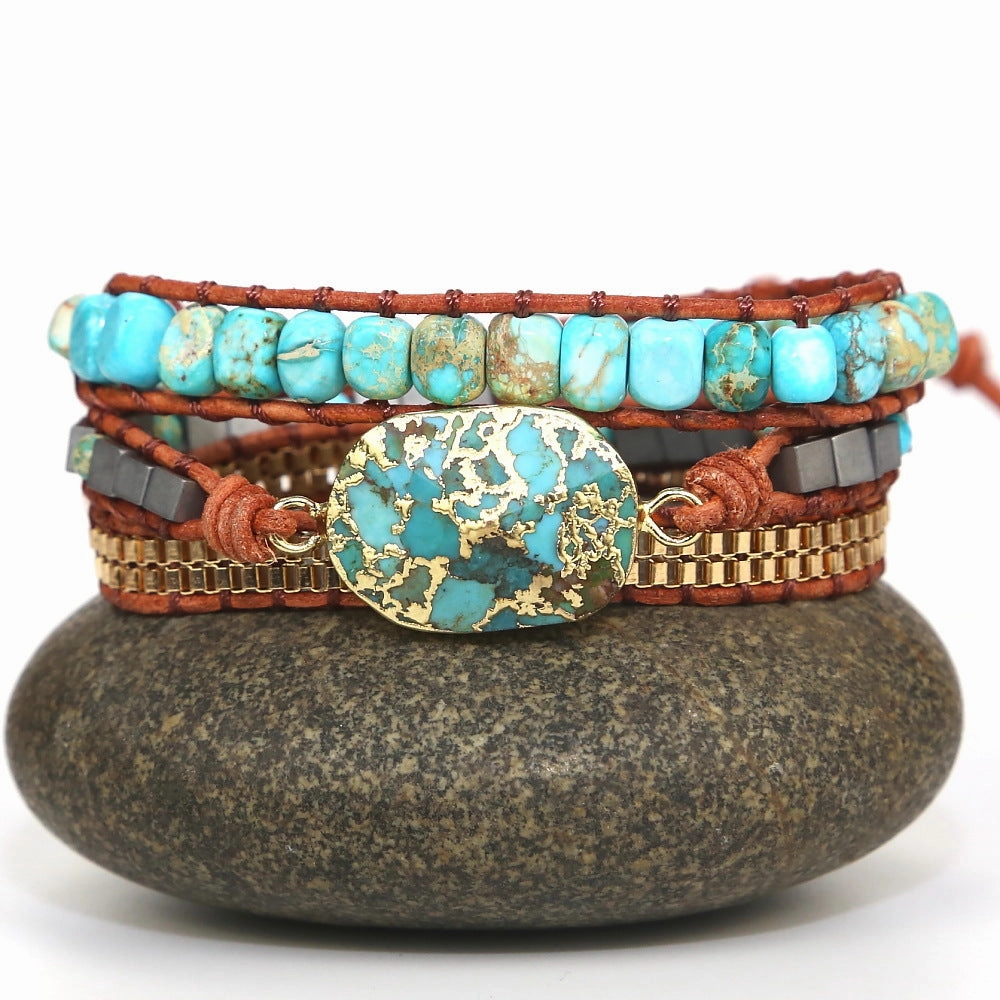 Wholesale Vintage Gold Wire Pine Alloy Chain Bracelets