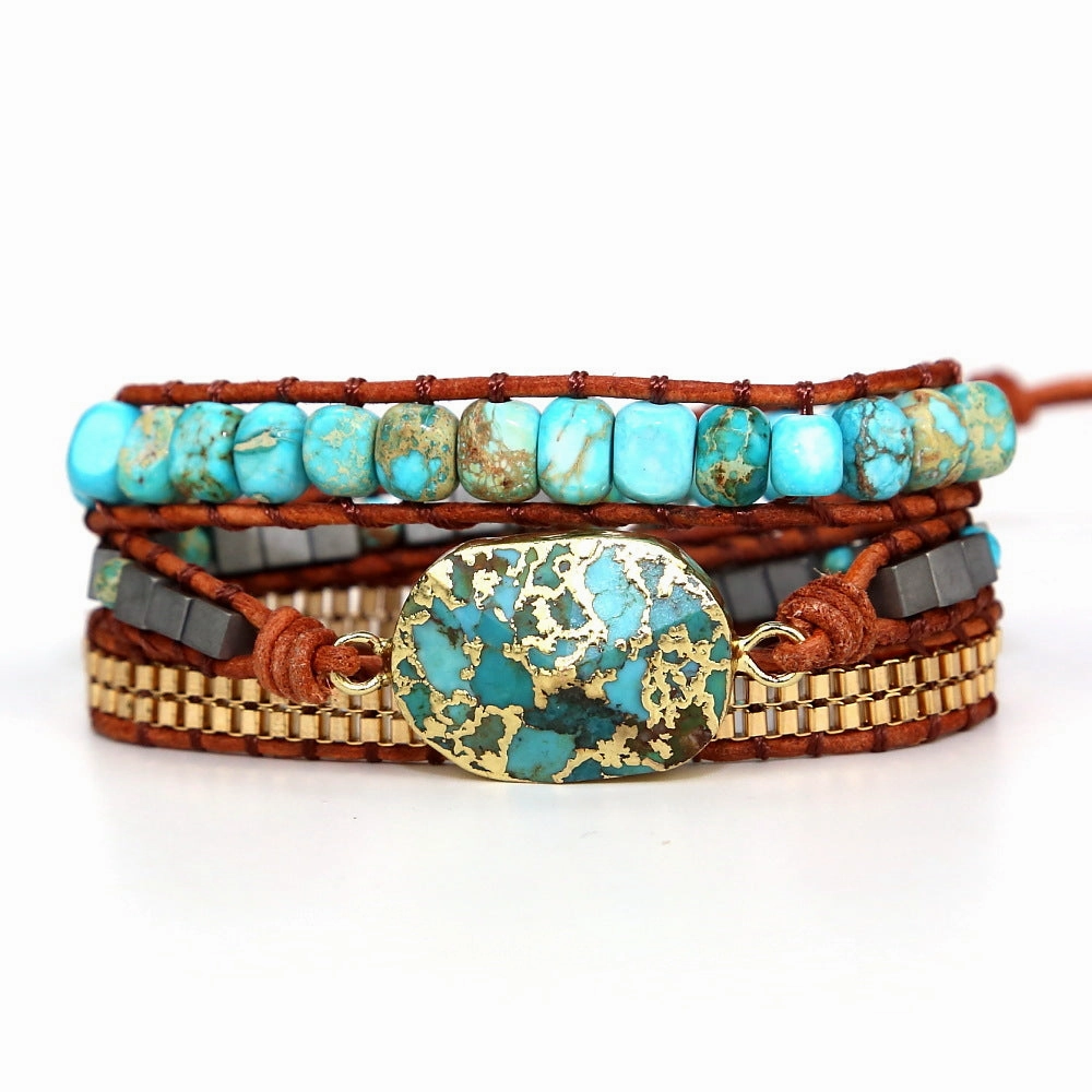 Wholesale Vintage Gold Wire Pine Alloy Chain Bracelets