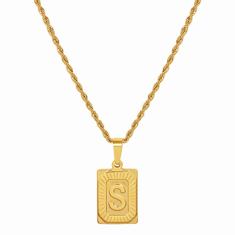 Wholesale Vintage High-end Gold-plated Titanium Steel Necklace