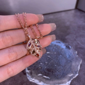 Wholesale Vintage Hip Hop Color Feather Copper Necklaces
