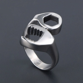 Wholesale Vintage Locomotive Wrench Metal Rings