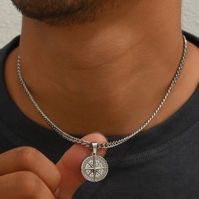 Wholesale Vintage Men's Stainless Steel Necklace
