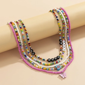 Wholesale Vintage Mix and Match Acrylic Bead Necklaces
