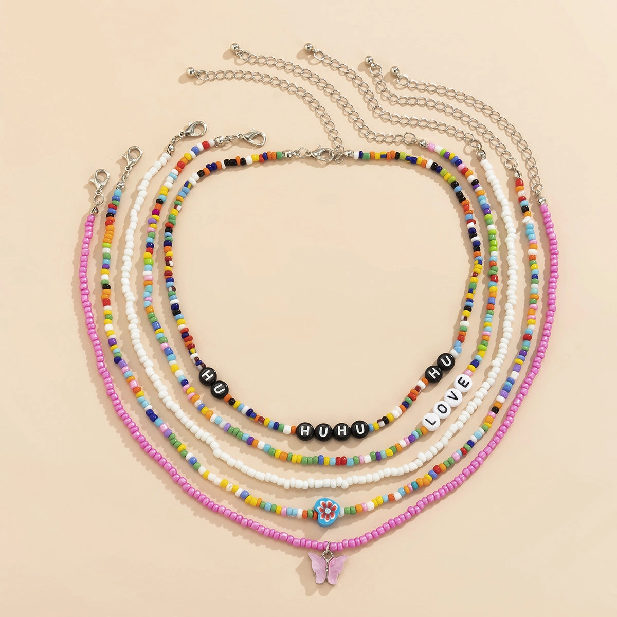 Wholesale Vintage Mix and Match Acrylic Bead Necklaces