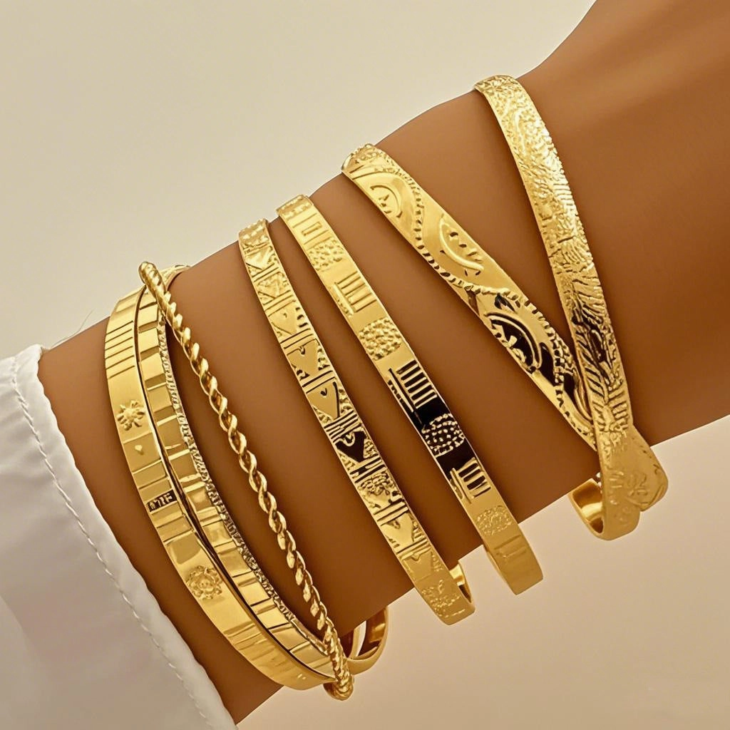 Wholesale Vintage multi-layered diamond pattern bracelet