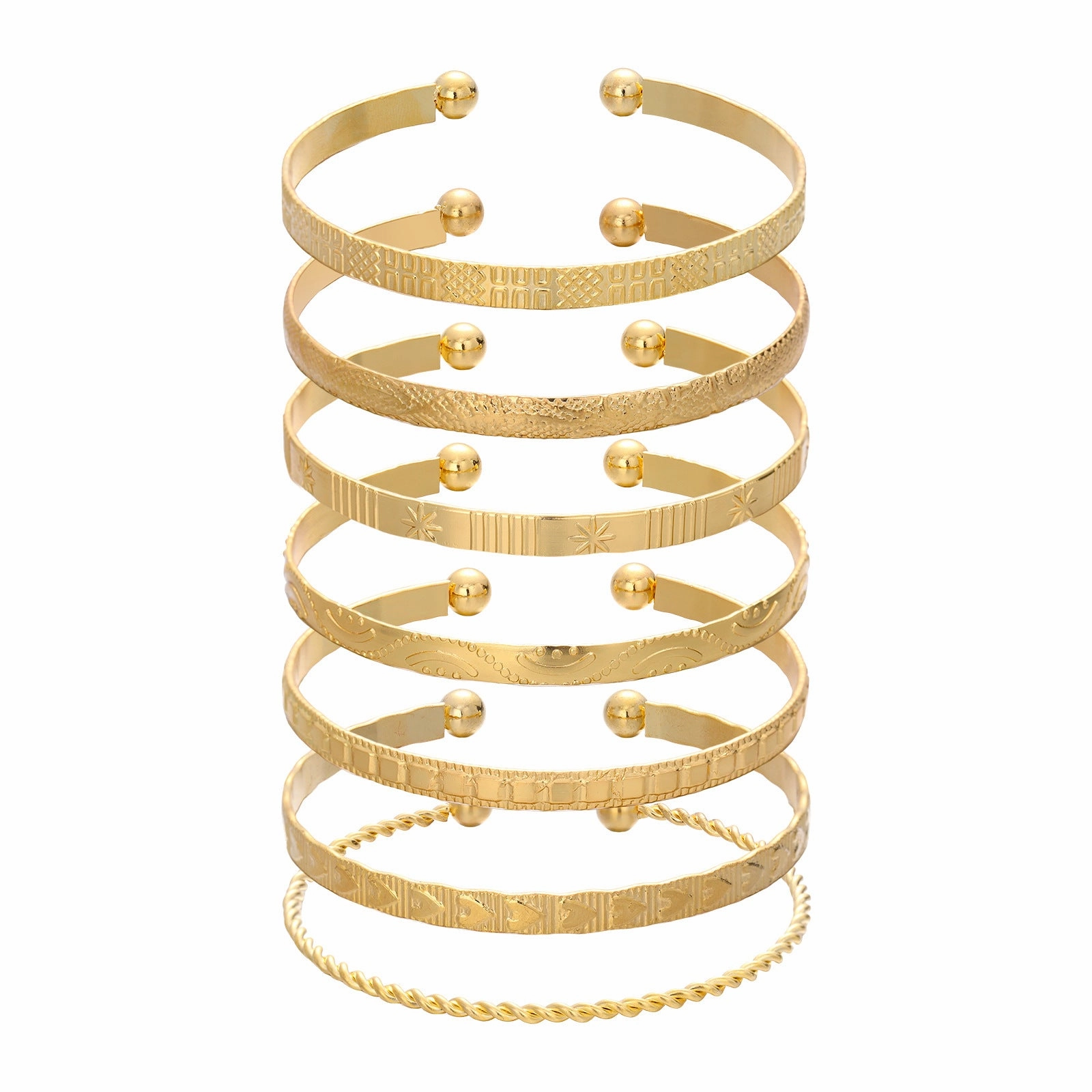 Wholesale Vintage multi-layered diamond pattern bracelet