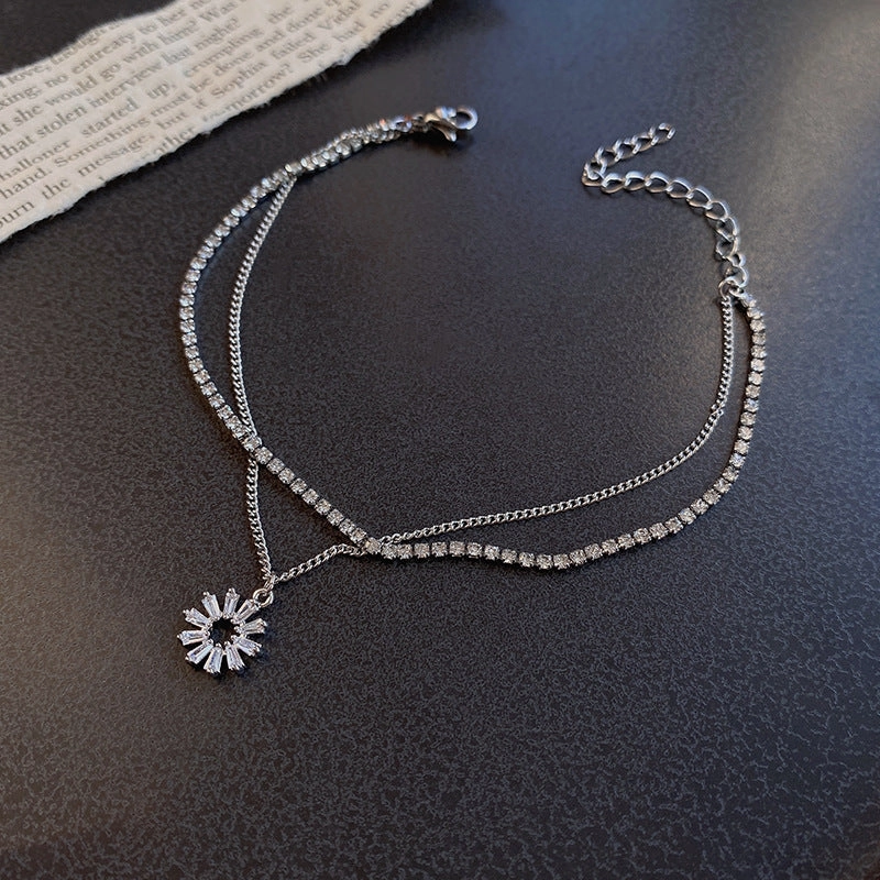Wholesale Vintage Pearl Niche Advanced Titanium Steel Bracelet For Women