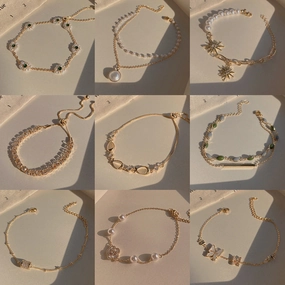 Wholesale Vintage Pearl Niche Advanced Titanium Steel Bracelet For Women