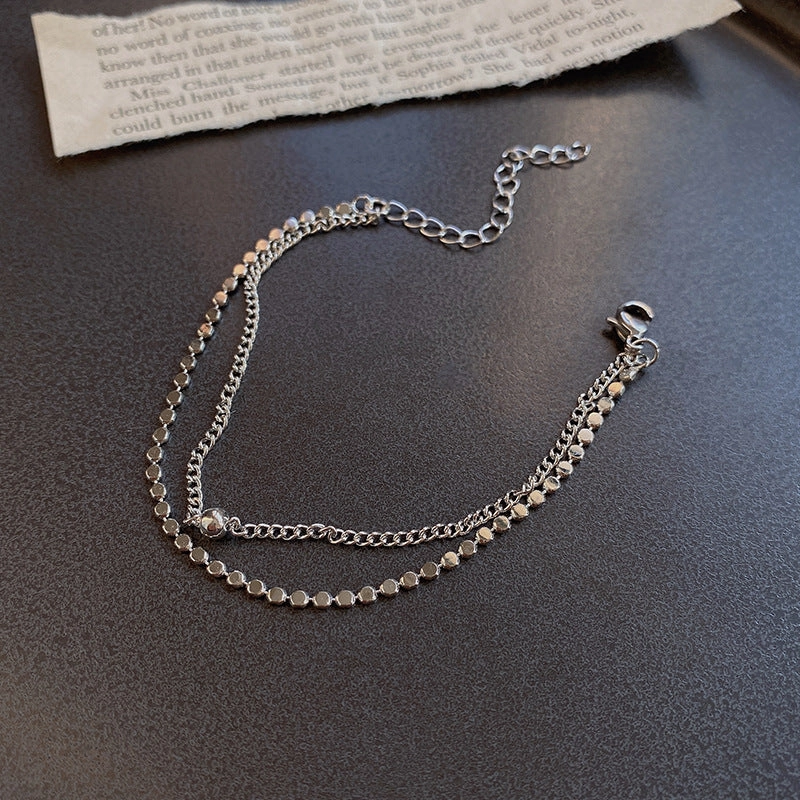 Wholesale Vintage Pearl Niche Advanced Titanium Steel Bracelet For Women