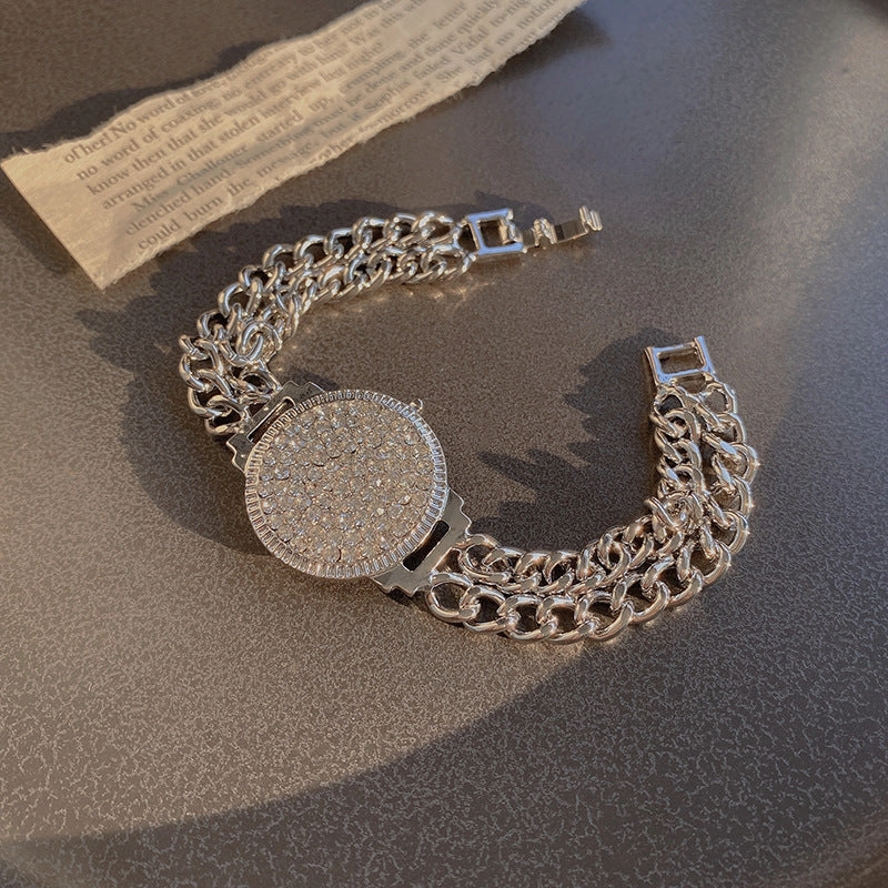 Wholesale Vintage Pearl Niche Advanced Titanium Steel Bracelet For Women