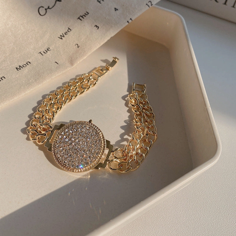 Wholesale Vintage Pearl Niche Advanced Titanium Steel Bracelet For Women