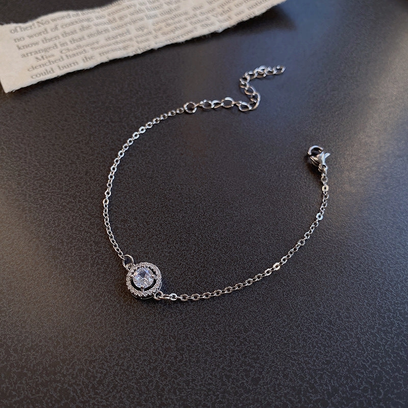 Wholesale Vintage Pearl Niche Advanced Titanium Steel Bracelet For Women