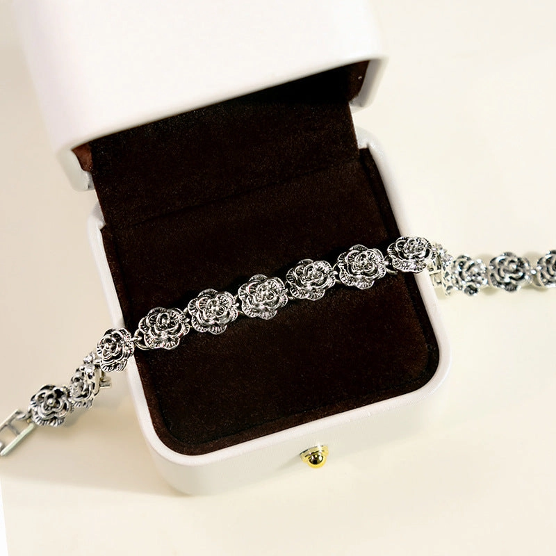 Wholesale Vintage Rose Alloy Bracelet