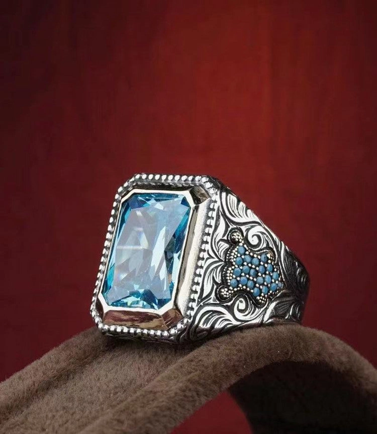 Wholesale Vintage Square Zircon Alloy Rings