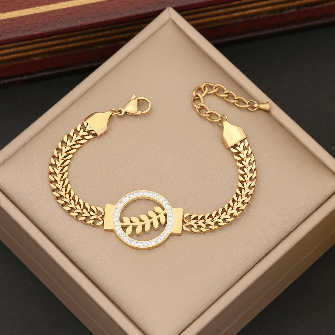 Wholesale Vintage Stacked Bohemian Stainless Steel Bracelet