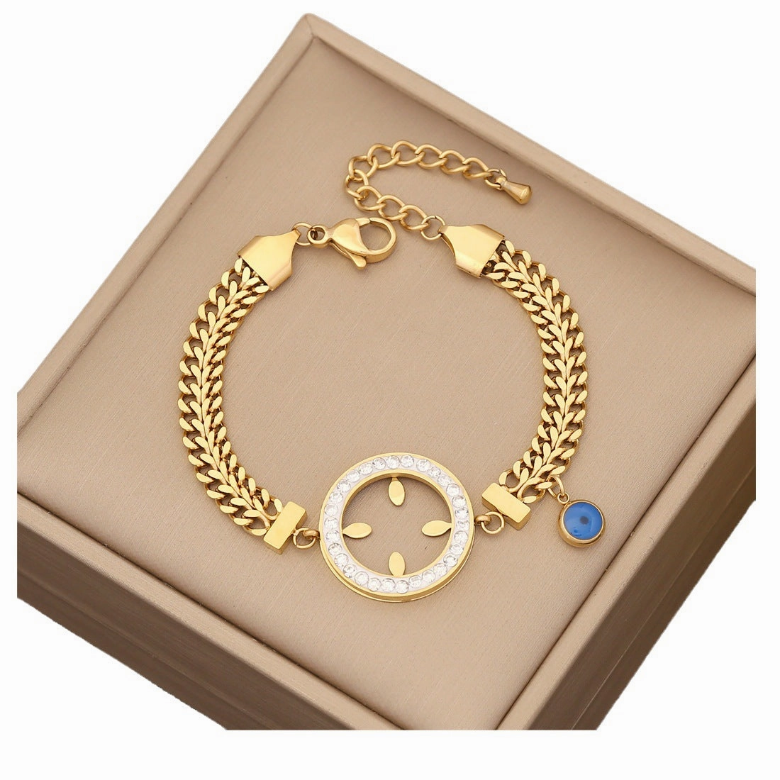 Wholesale Vintage Stacked Bohemian Stainless Steel Bracelet